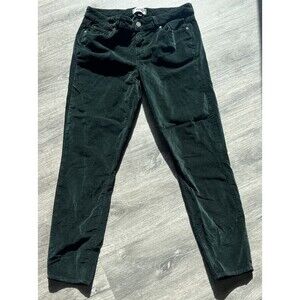Paige Hoxton Ankle Women's dark green Velvet Jeans / Pants Sz 31